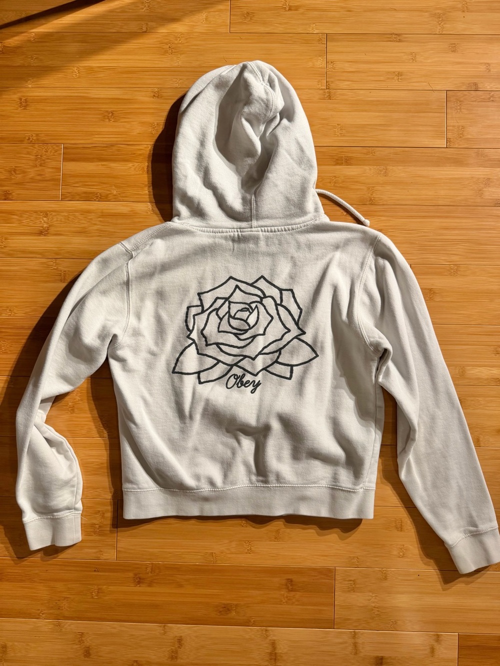 OBEY Propaganda N89 Women’s Sweatshirt - White Flower - Size S